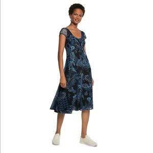 NEW Desigual Capri Midi Dress in Blue, Size S